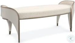 Valentina Golden Shimmer And Matte Pearl Bed Bench