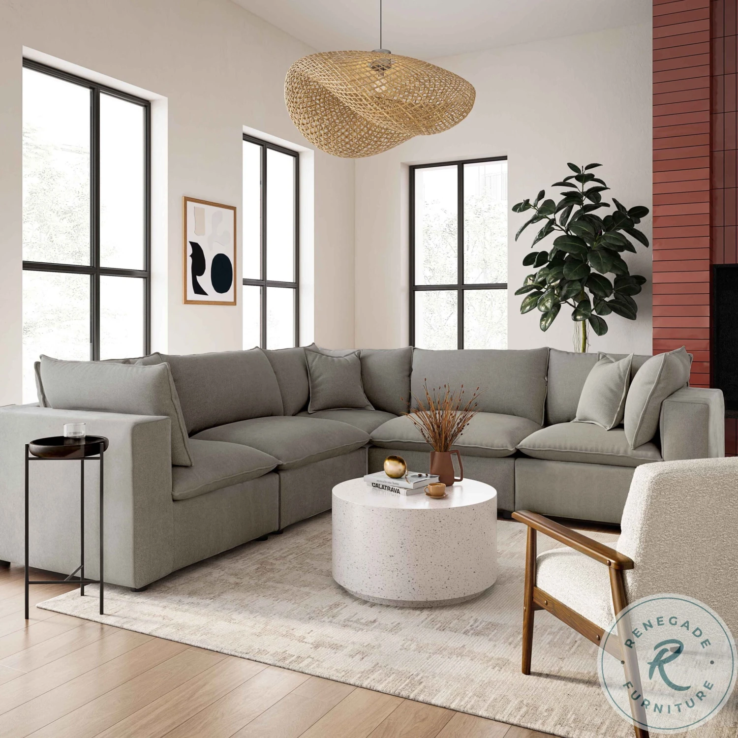 Cali Slate Sectional - Image 9