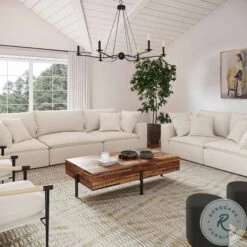 Cali Natural Modular Living Room Set