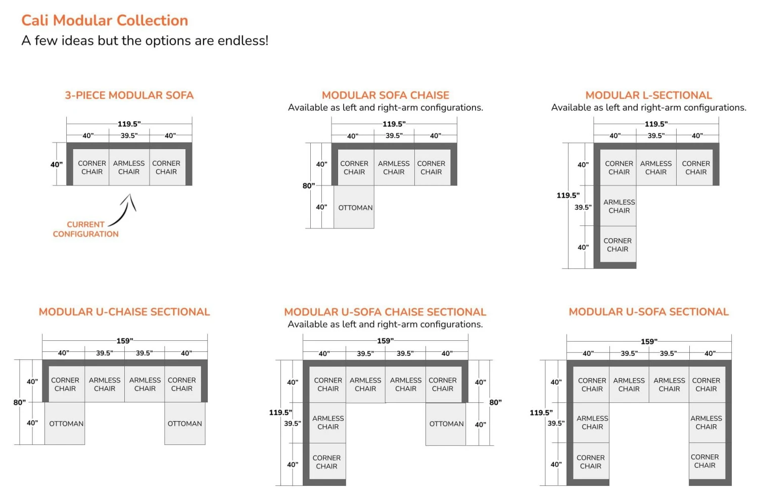 Cali Slate Modular Sofa - Image 2