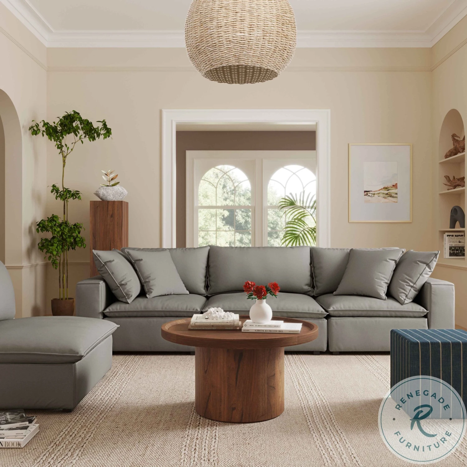 Cali Slate Modular Sofa