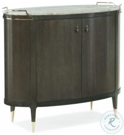 Mix Ology Charcoal Stone Top Oval Bar