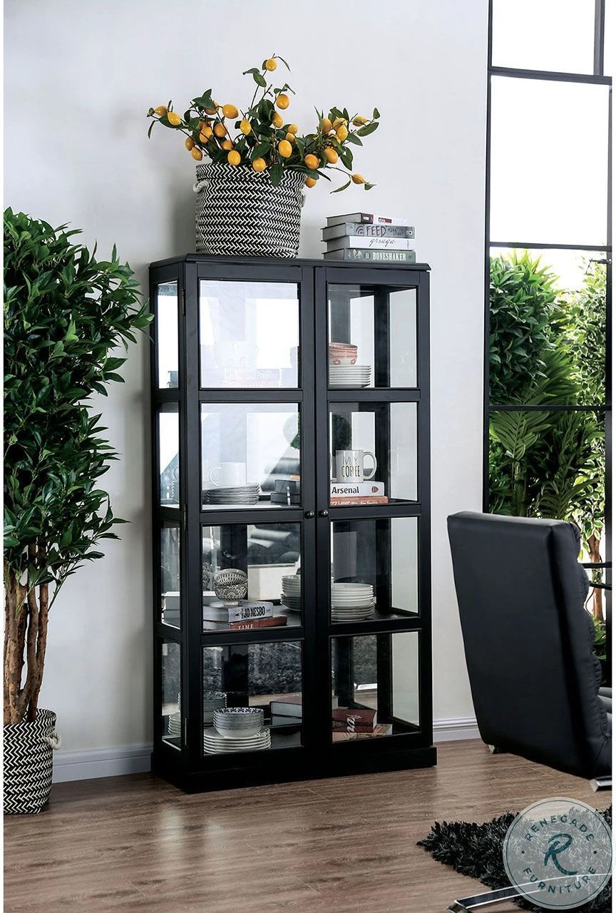 Vilas Black Curio Cabinet - Image 3