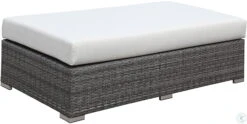 Somani Gray And Ivory Outdoor Bench