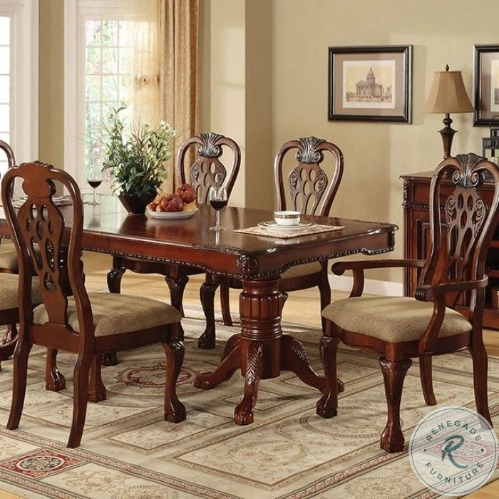 George Town Rectangular Double Pedestal Extendable Dining Table - Image 5