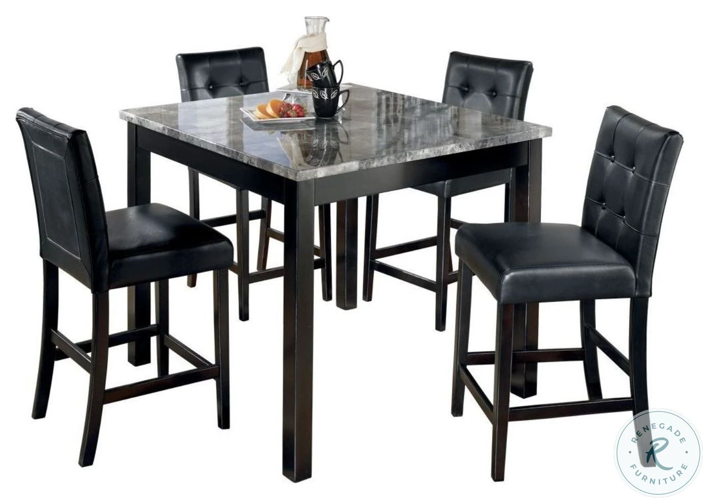 Maysville 5 Piece Square Counter Height Dining Room Set - Image 2
