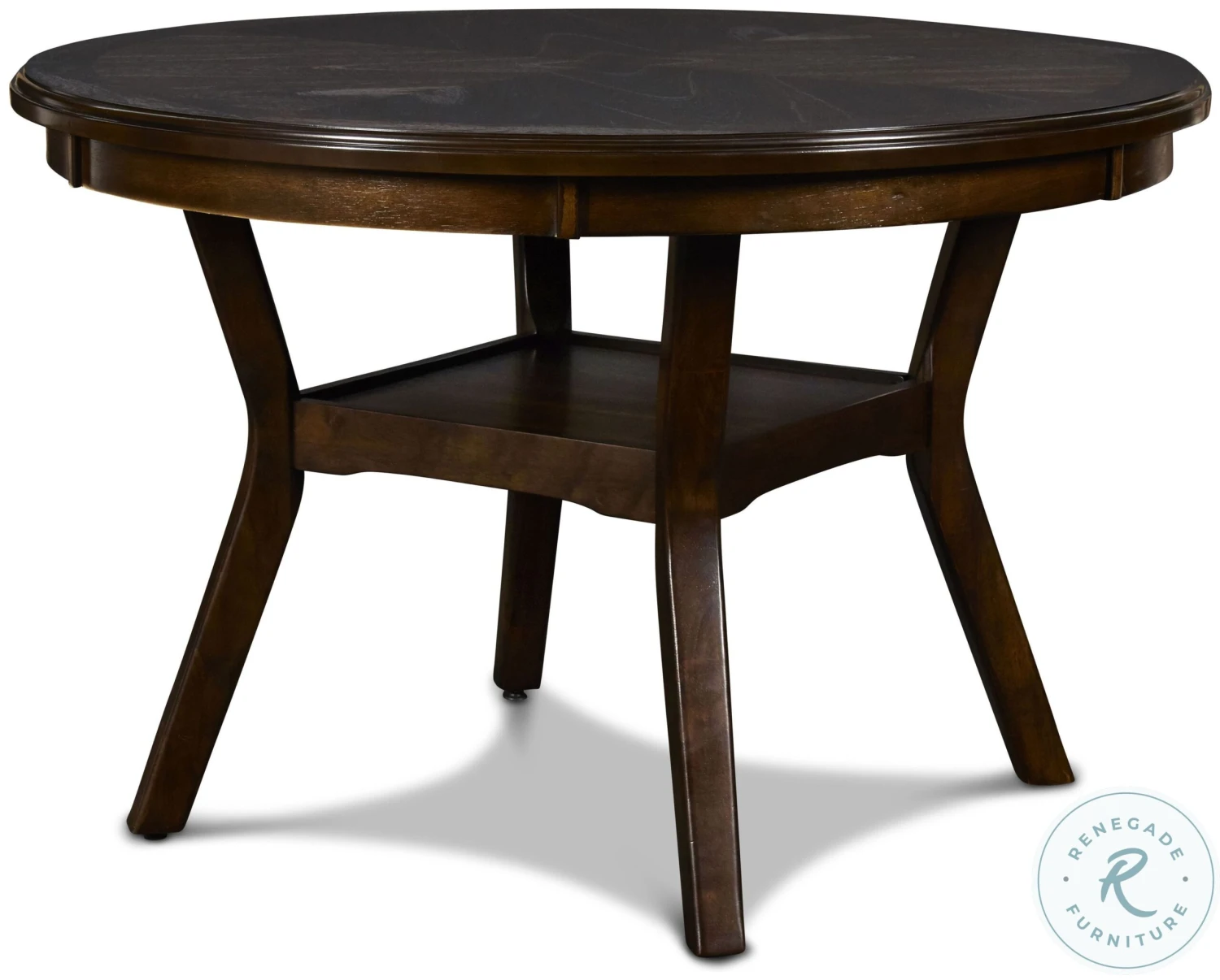 Gia Cherry 5 Piece Round Dining Room Set - Image 3
