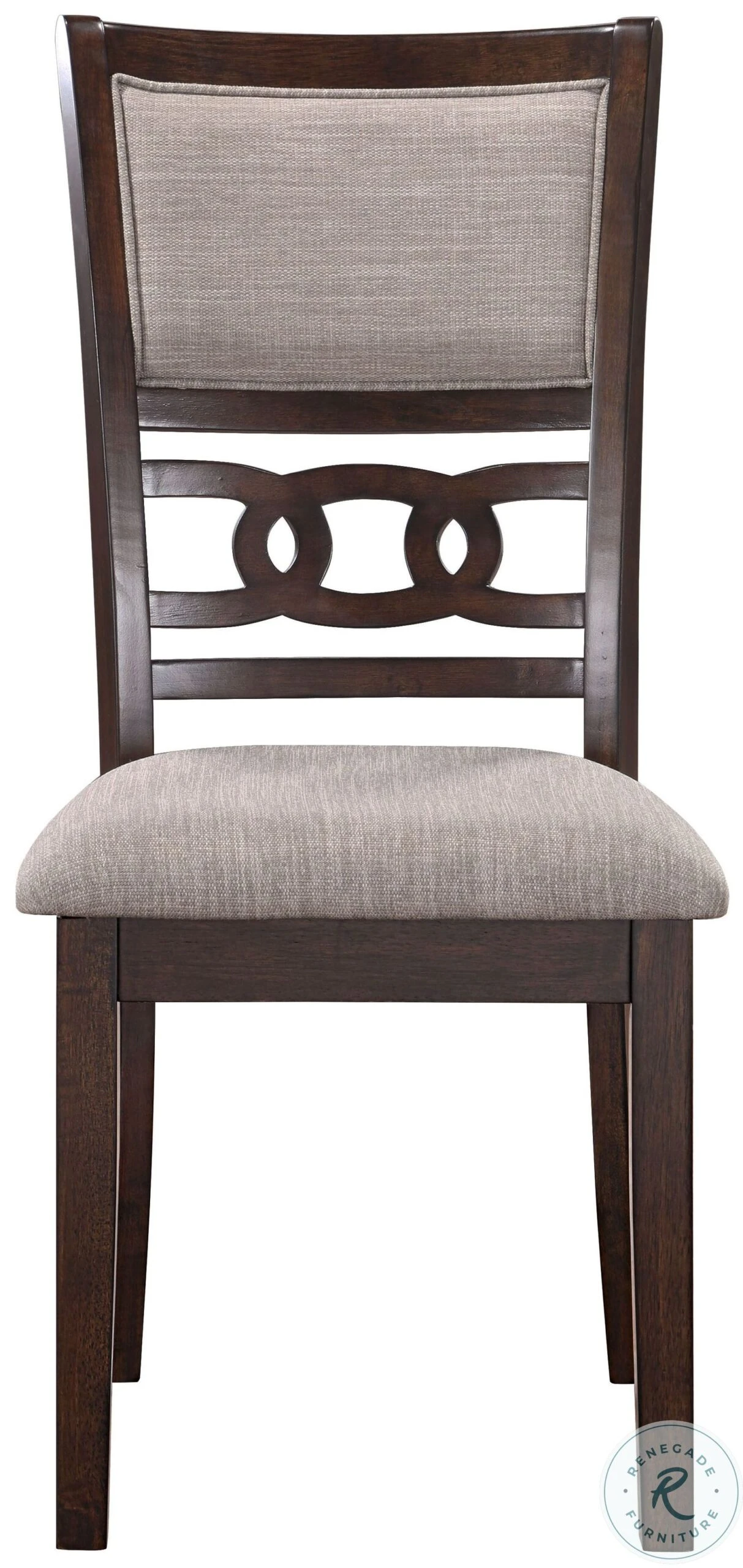 Gia Cherry 5 Piece Round Dining Room Set - Image 7