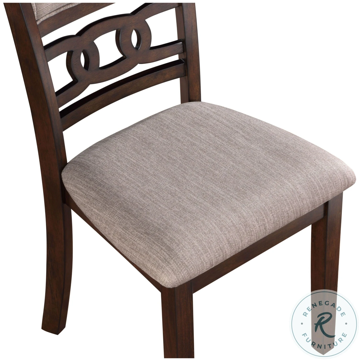 Gia Cherry 5 Piece Round Dining Room Set - Image 10