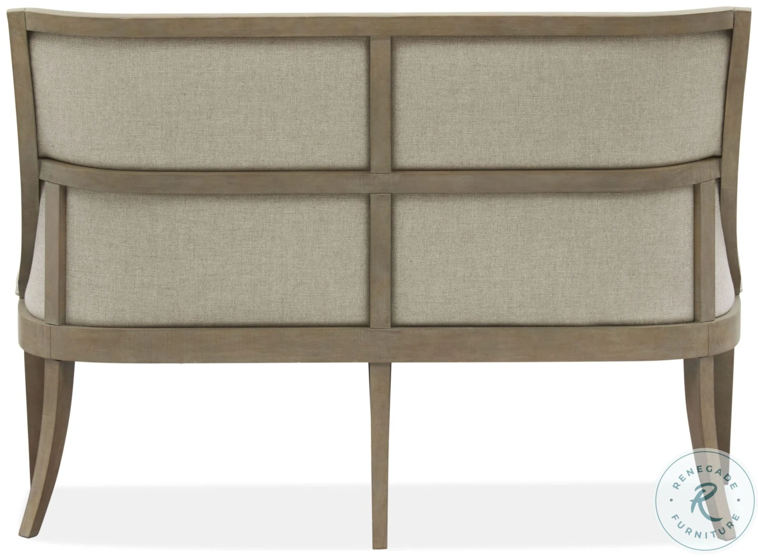 Lancaster Dovetail Grey Upholstered Bench - Image 6