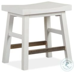 Heron Cove Chalk White Stool