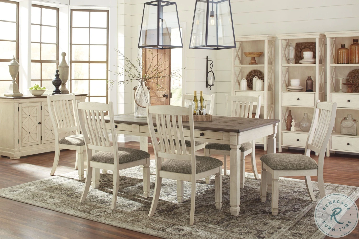 Bolanburg White And Gray Display Cabinet - Image 3