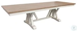 Nantucket Cotton 88" Trestle Extendable Dining Table