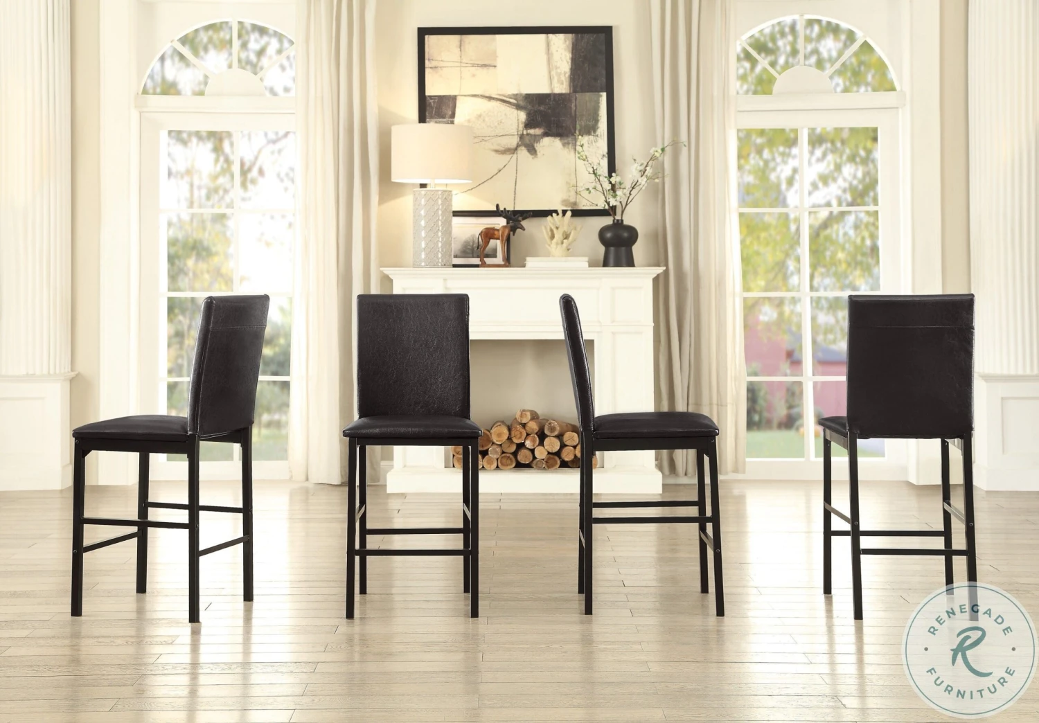 Tempe Black Counter Height Chair Set Of 4 - Image 7