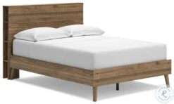 Aprilyn Honey Full Bookcase Platform Bed