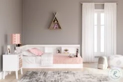 Piperton White Youth Bookcase Storage Bedroom Set