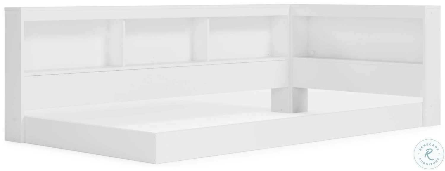 Piperton White Youth Bookcase Storage Bedroom Set - Image 4
