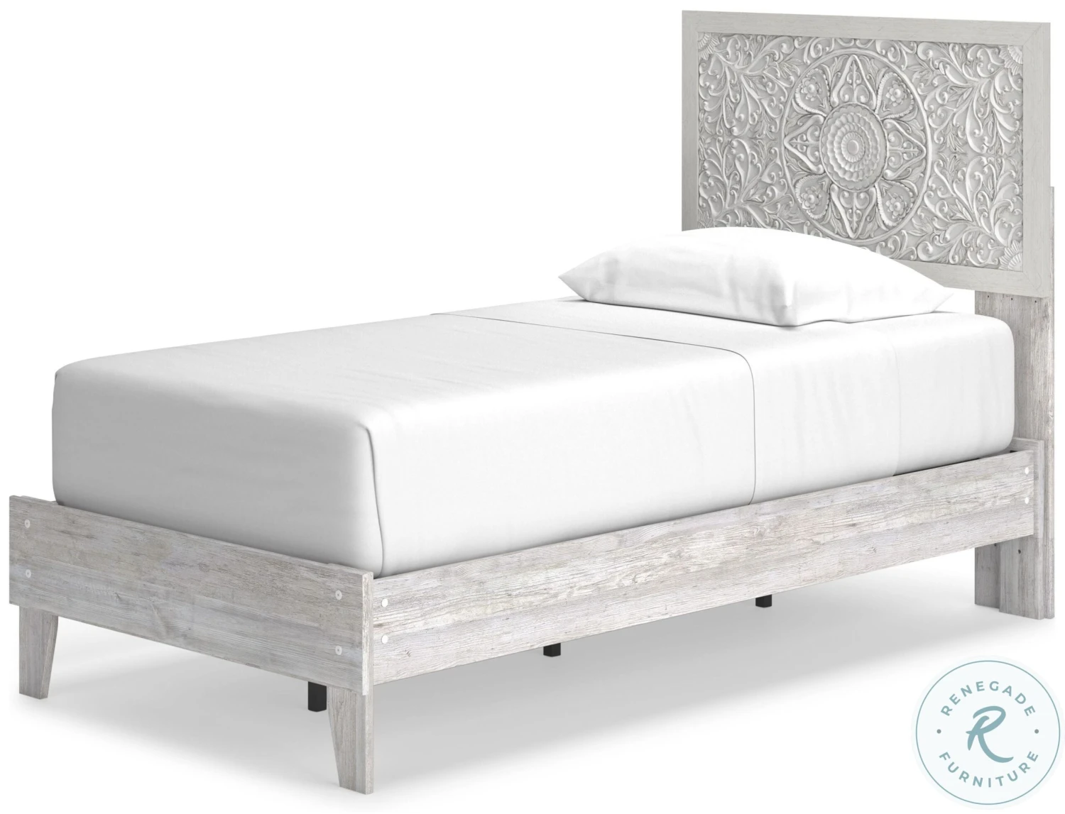 Paxberry Whitewash Youth Platform Bedroom Set - Image 4