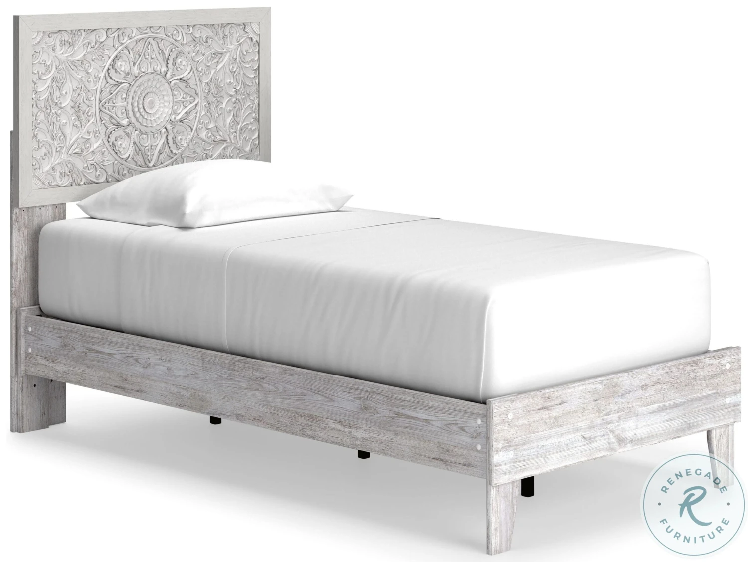 Paxberry Whitewash Youth Platform Bedroom Set - Image 3