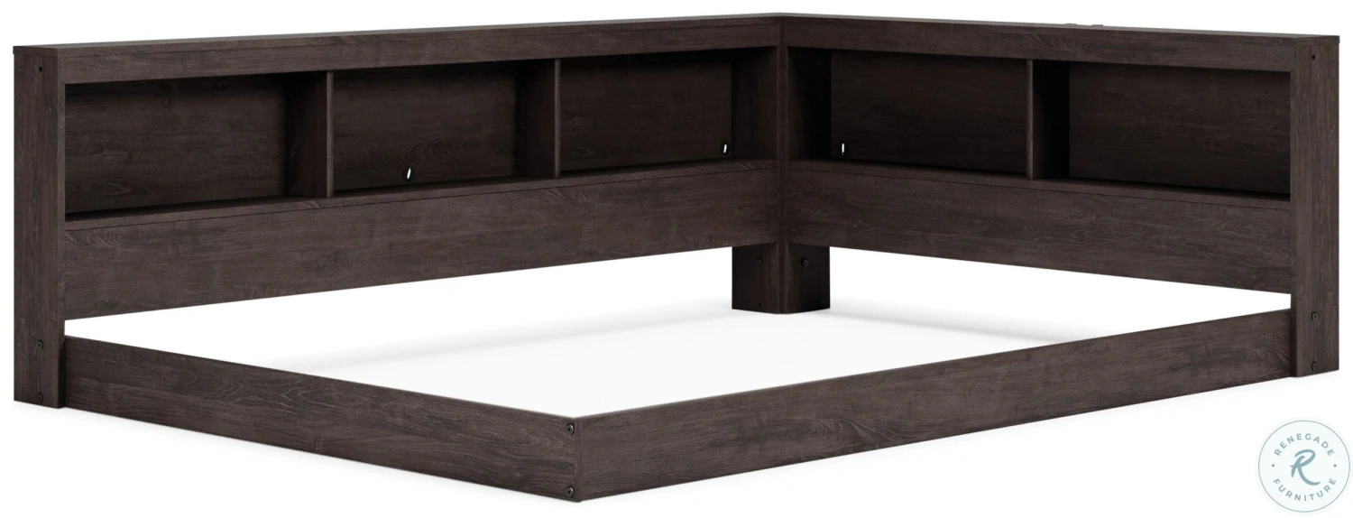 Piperton Brown Full Bookcase Storage Bed - Image 3