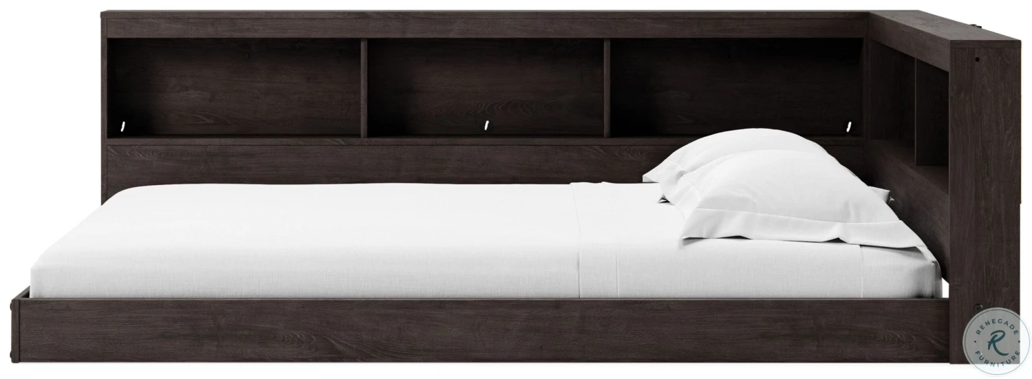 Piperton Brown Full Bookcase Storage Bed - Image 5