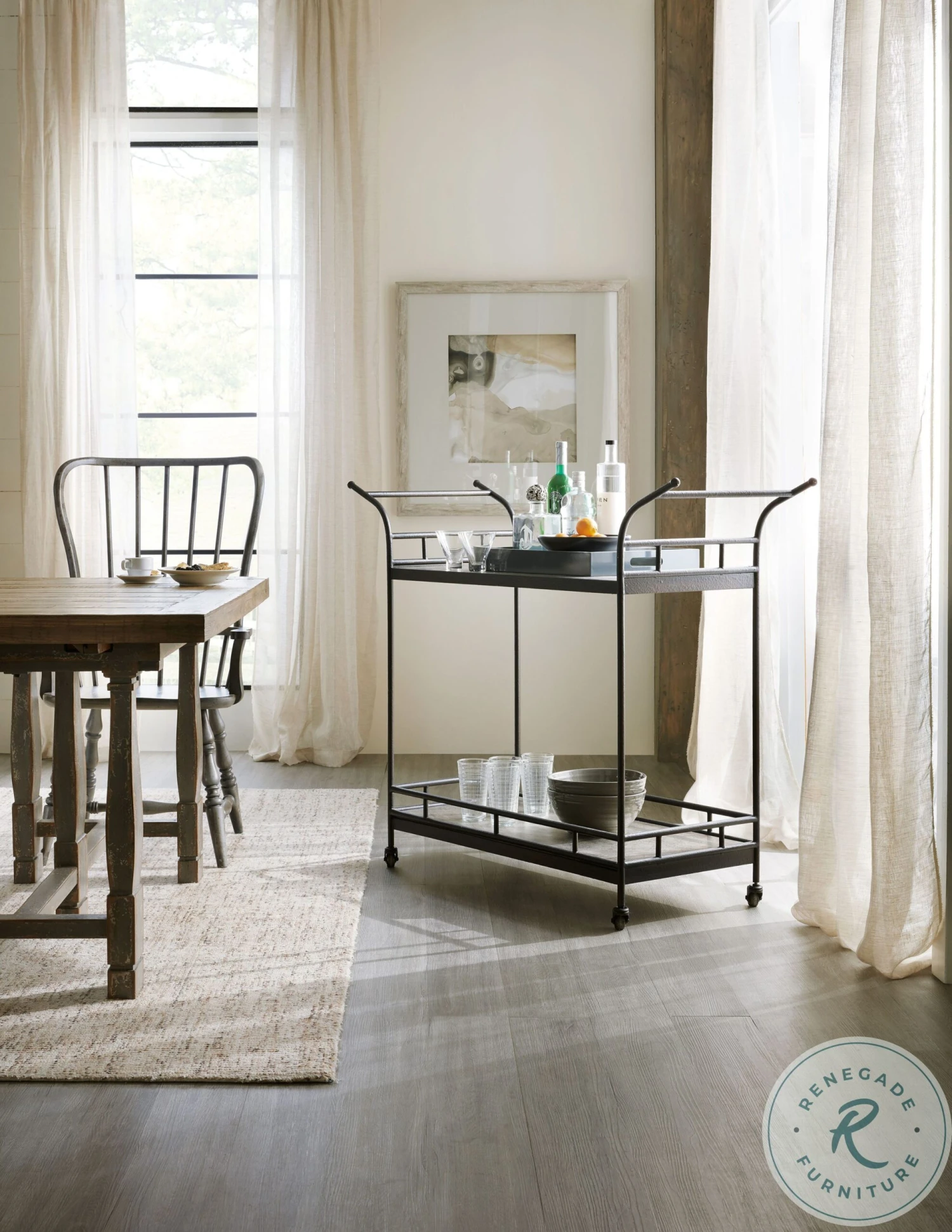 Ciao Bella Aged Bronze Bar Cart - Image 10