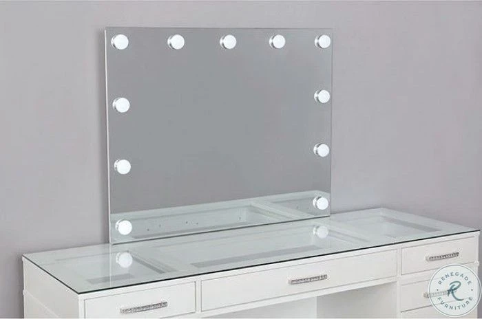 Valentina Luminous White Vanity Set - Image 4