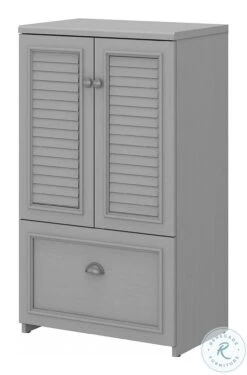 Fairview Cape Cod Gray Storage Shoe Cabinet With Doors