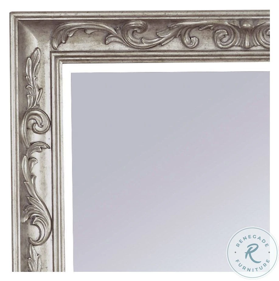 Rhianna Aged Silver Patina Floor Mirror - Image 4