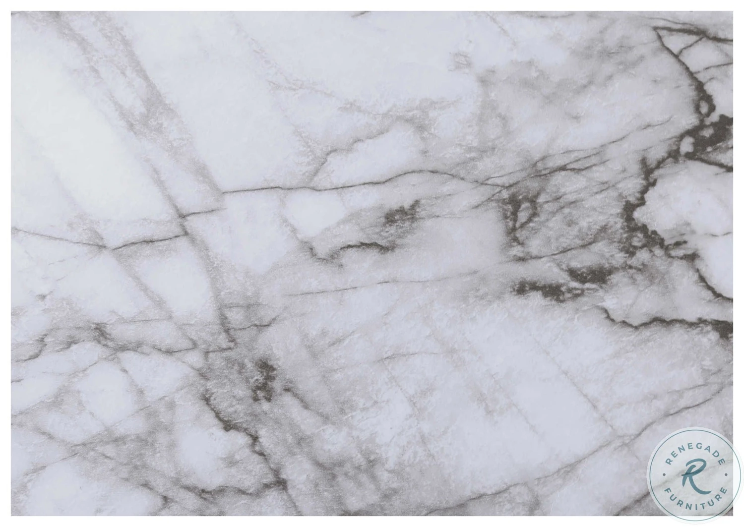 2255 Spacious White Marble 32" Console Table - Image 5