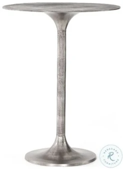 Simone Raw Antique Nickel Bar Table