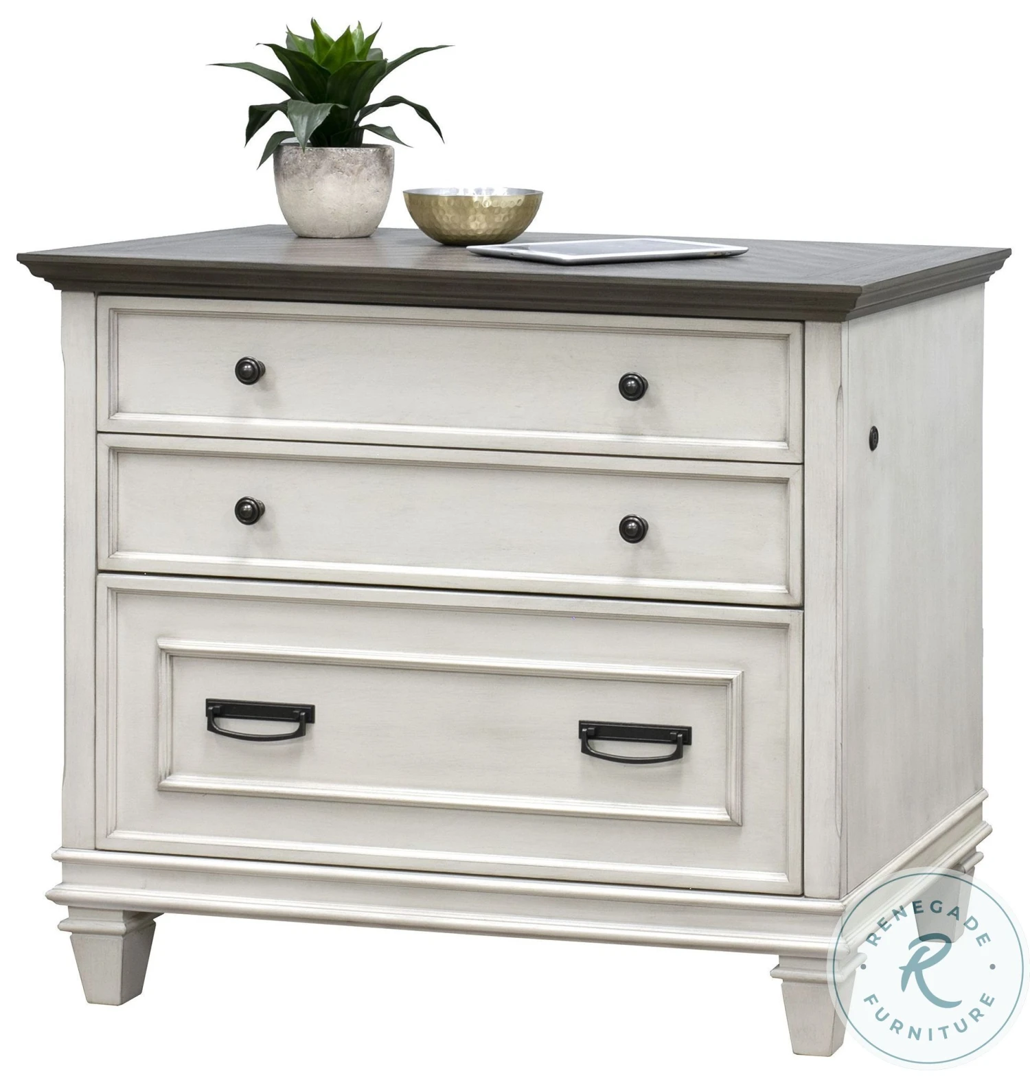 Hartford White Lateral File Cabinet - Image 4