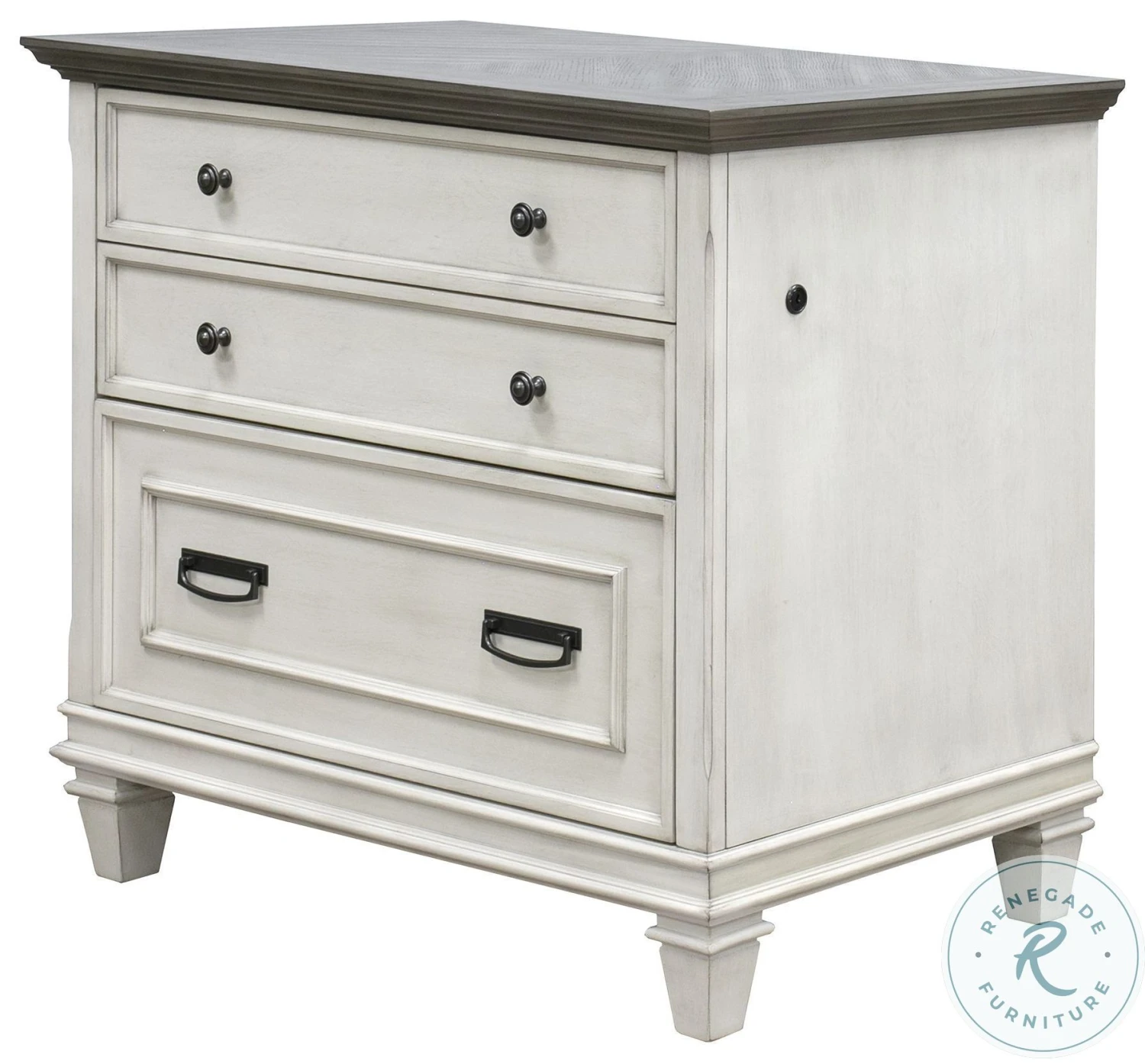 Hartford White Lateral File Cabinet