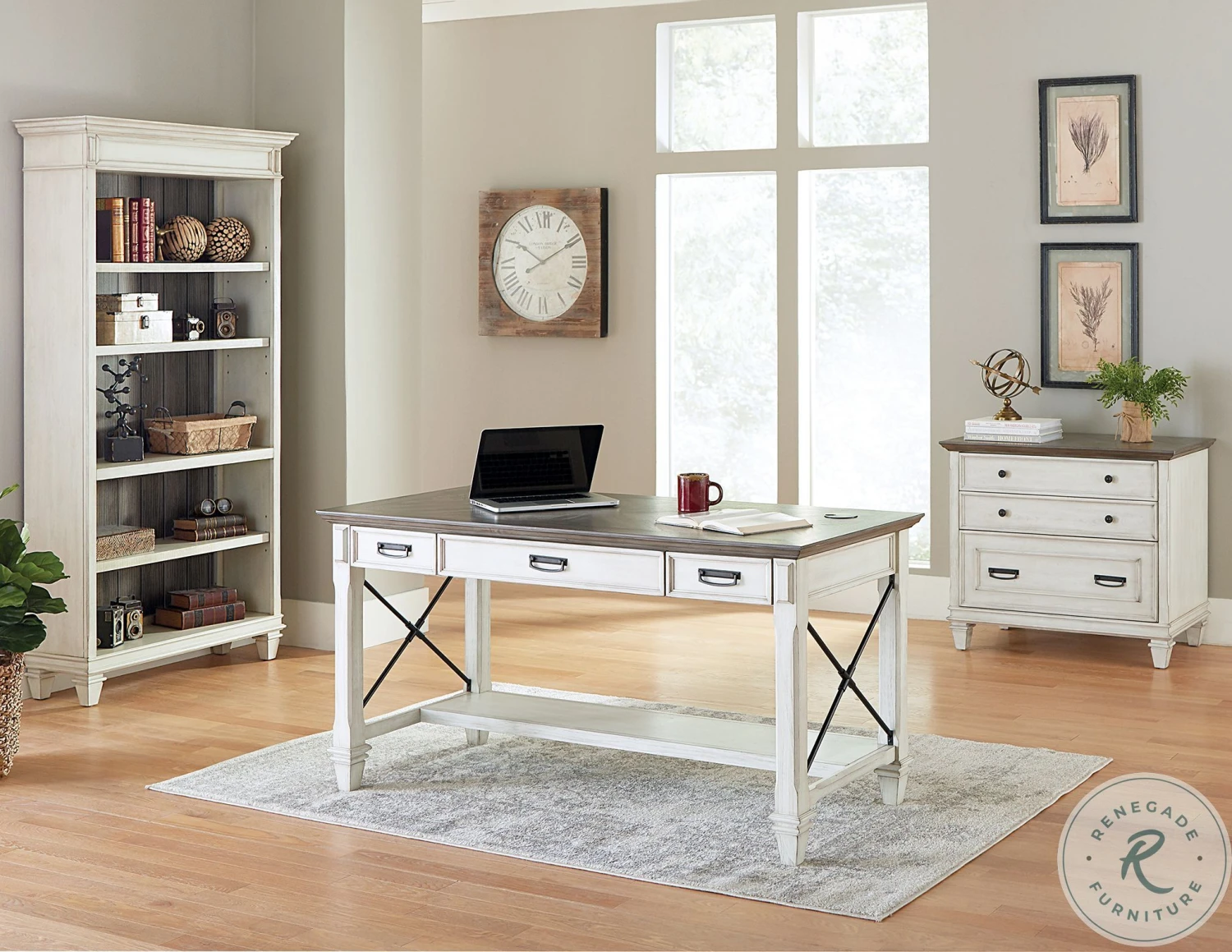 Hartford White Lateral File Cabinet - Image 9