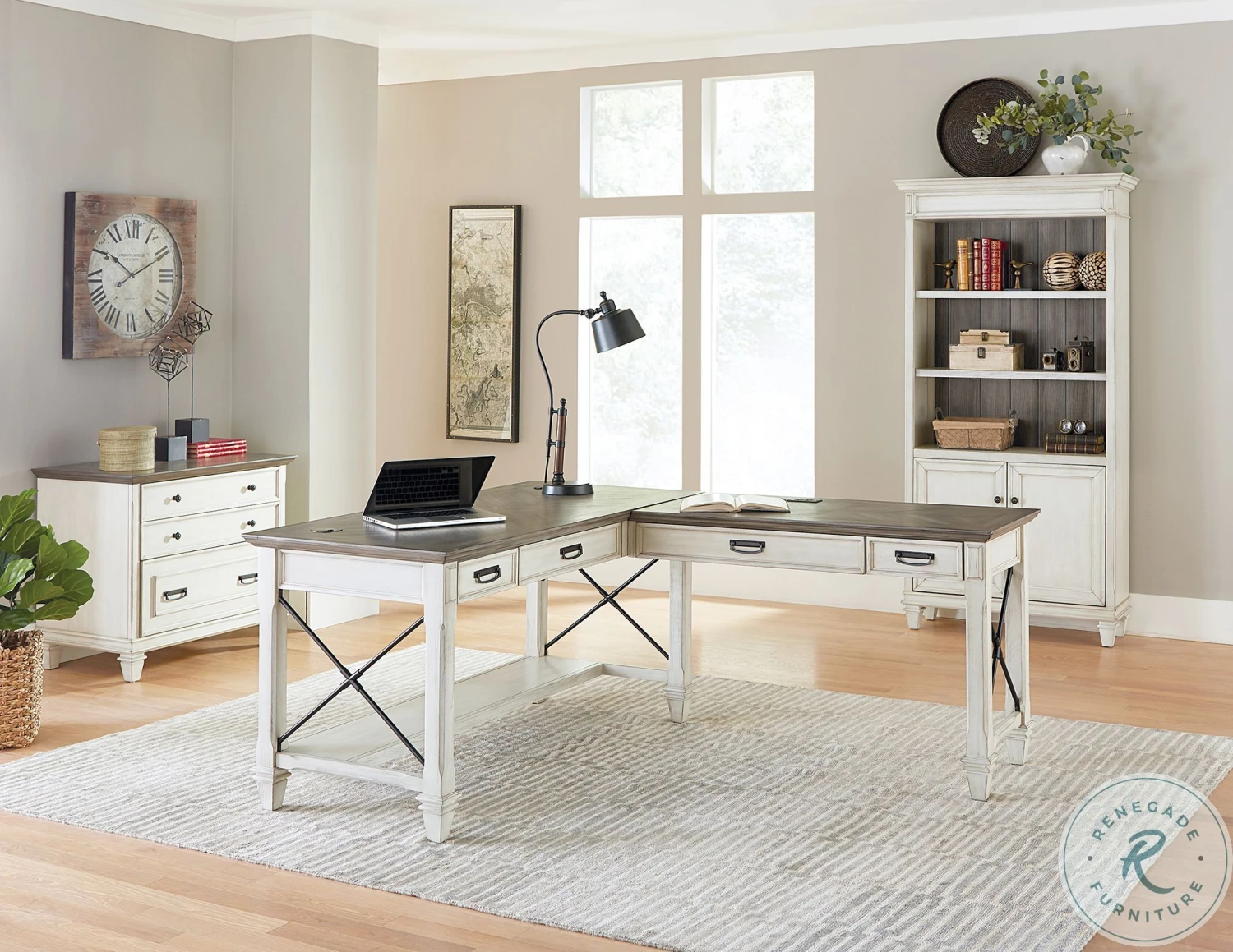 Hartford White Lateral File Cabinet - Image 10