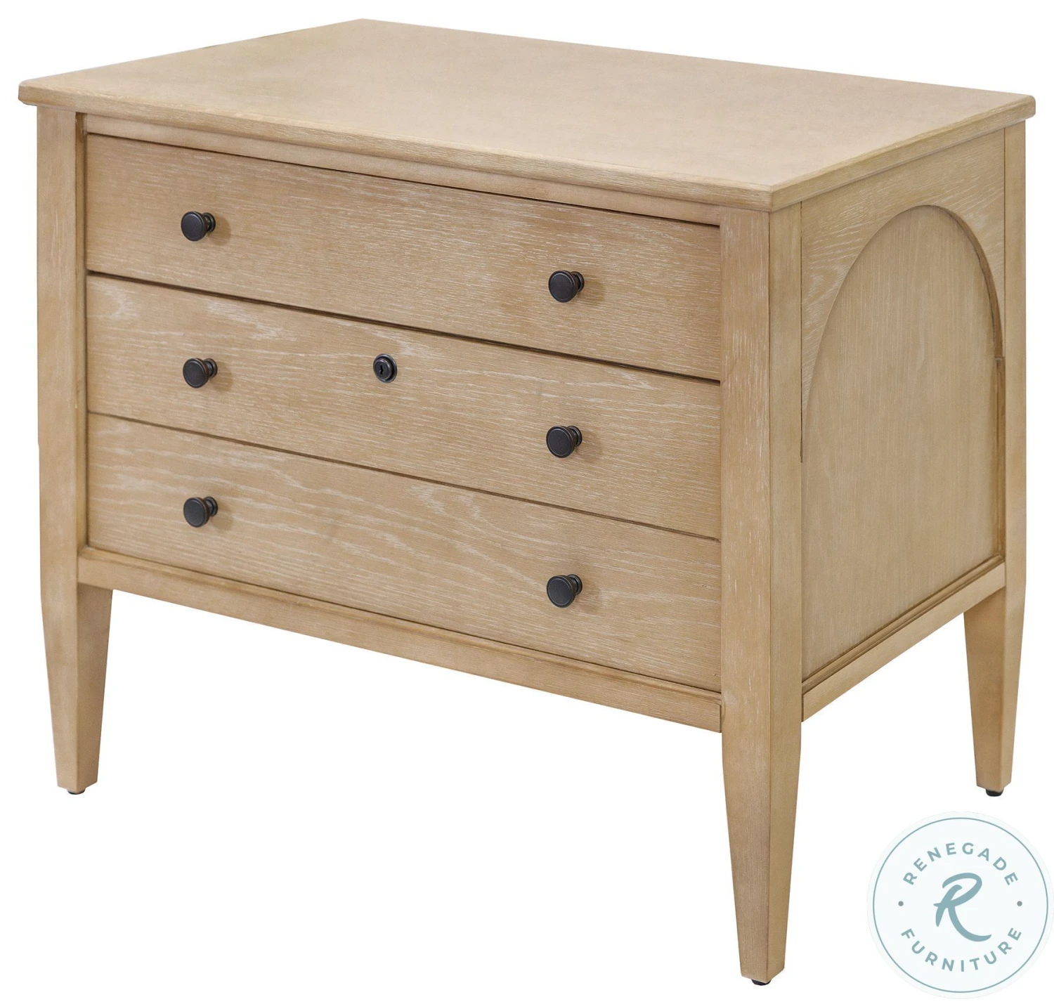 Laurel Unique Natural Double Pedestal Home Office Set - Image 10