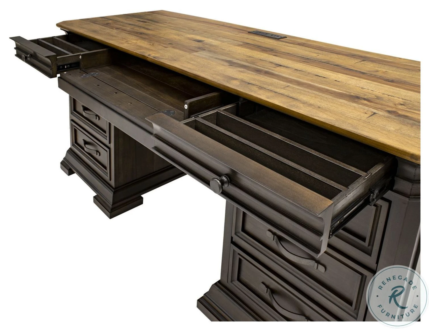 Sonoma Brown Executive Credenza - Image 9