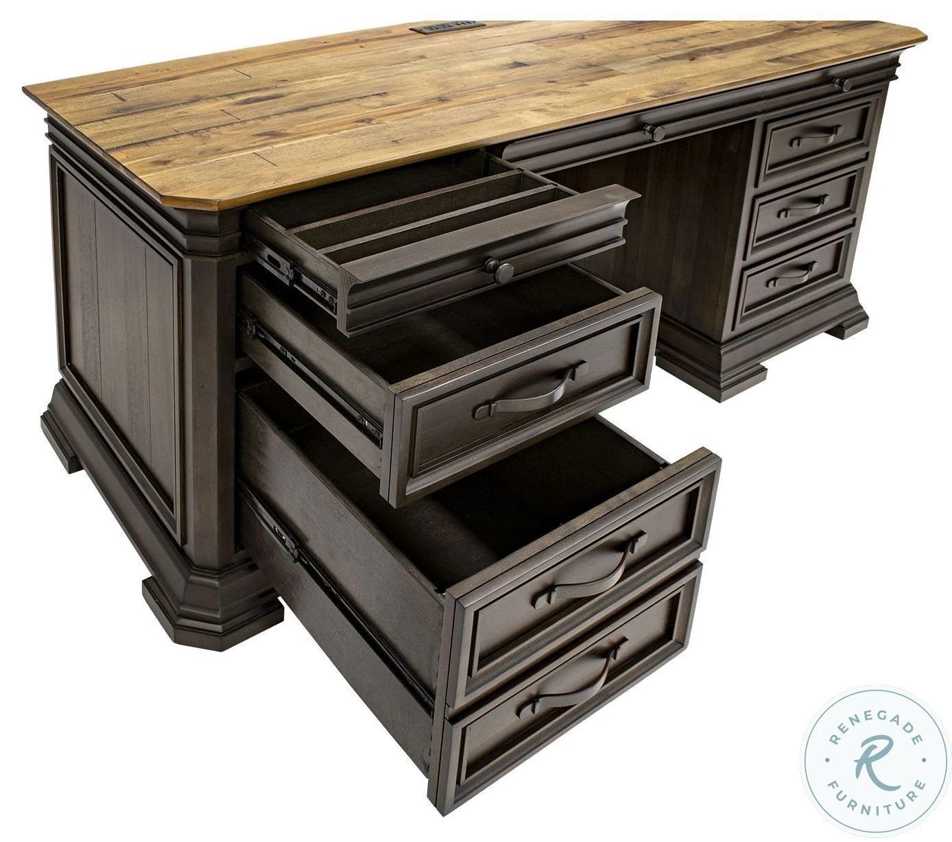 Sonoma Brown Executive Credenza - Image 7