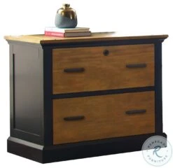 Toulouse Aged Ebony Lateral File Cabinet