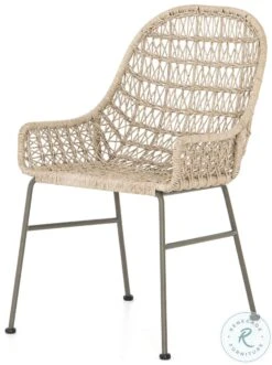 Bandera Vintage White Outdoor Dining Chair