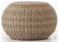 Phoenix Pure White Outdoor Accent Stool