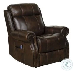 Langston Tonya Brown Power Lift Recliner With Power Headrest And Lumbar