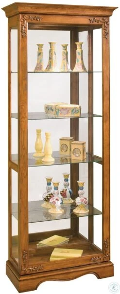 Lighthouse Andante II Old Oak Curio Cabinet