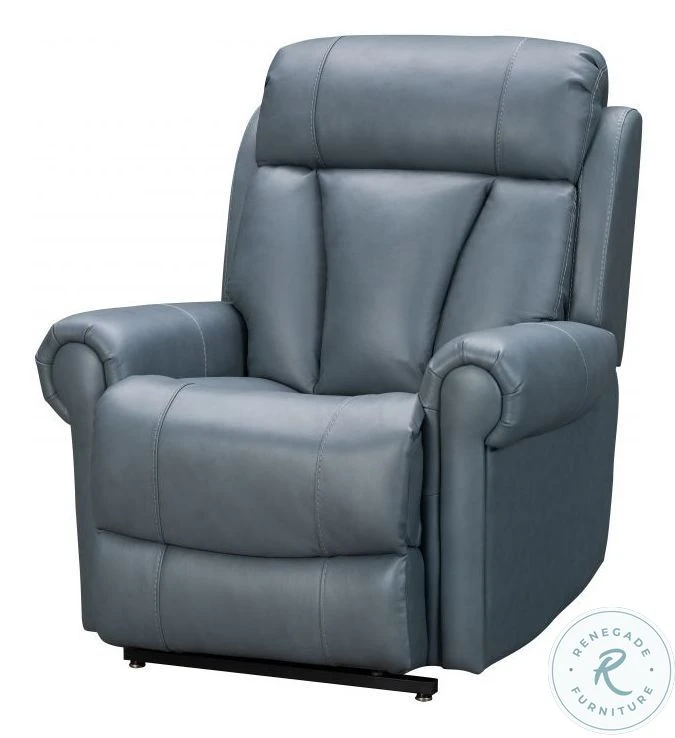 Lyndon Masen Bluegray Power Lift Recliner With Power Headrest And Lumbar - Image 3