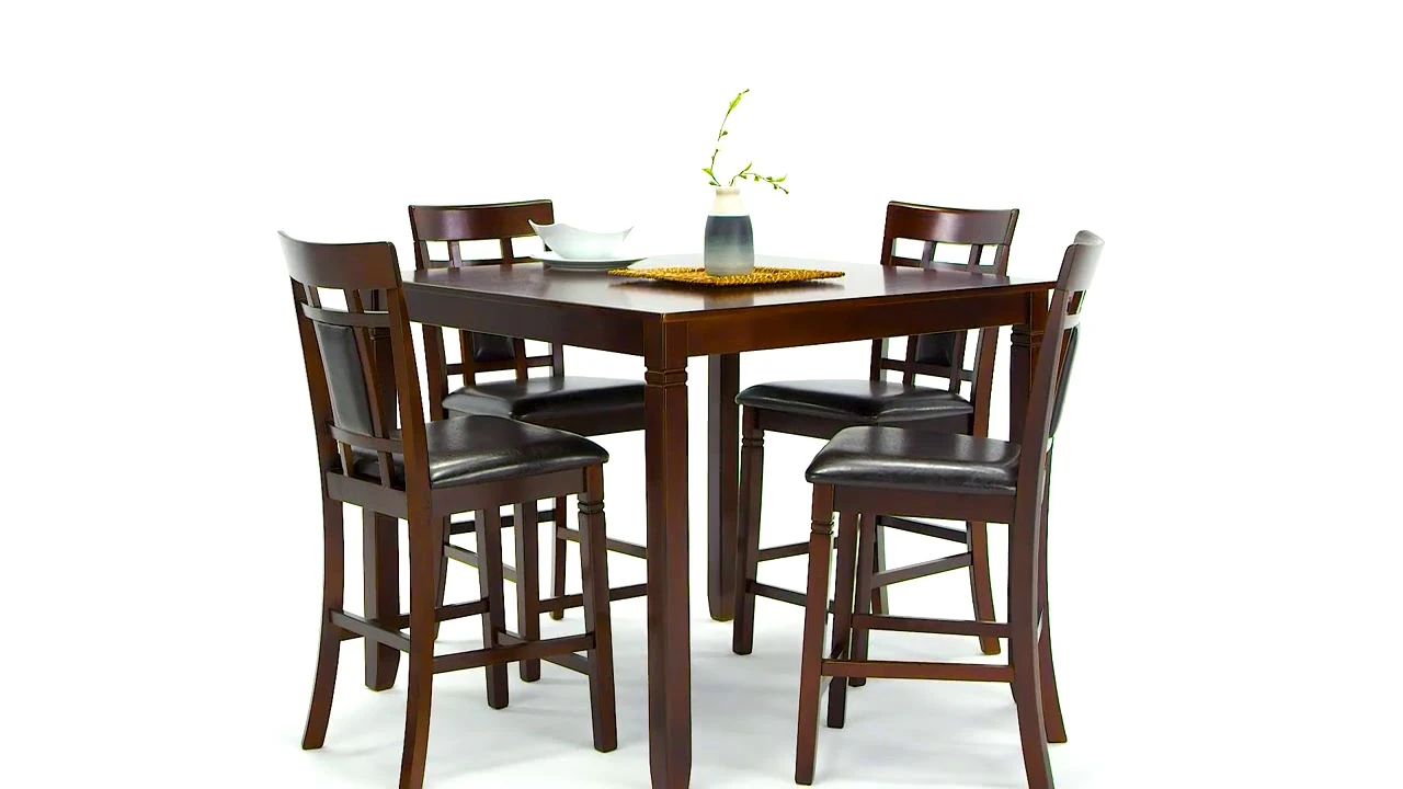Bennox Brown 5 Piece Counter Height Dining Room Set - Image 2