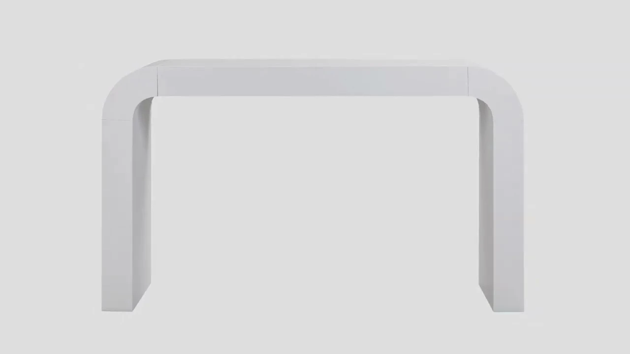 Hump White Console Table - Image 2