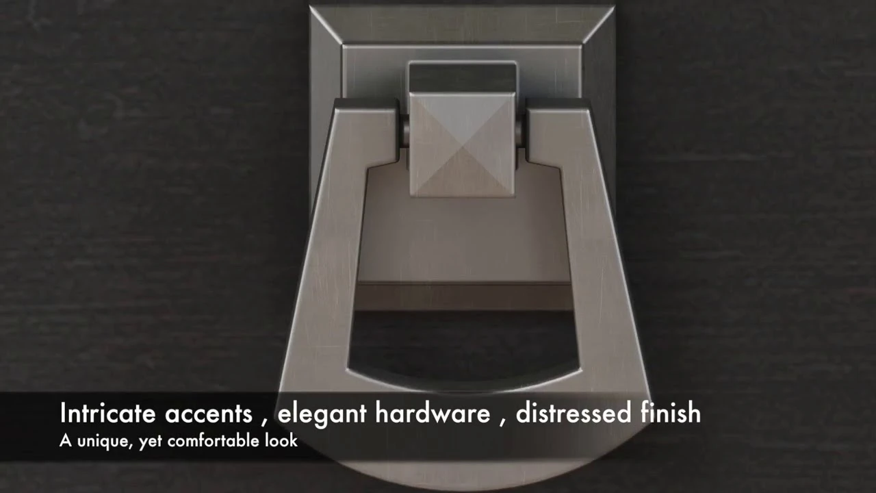 Salinas Antique White 6 Cube Organizer Console Table - Image 2