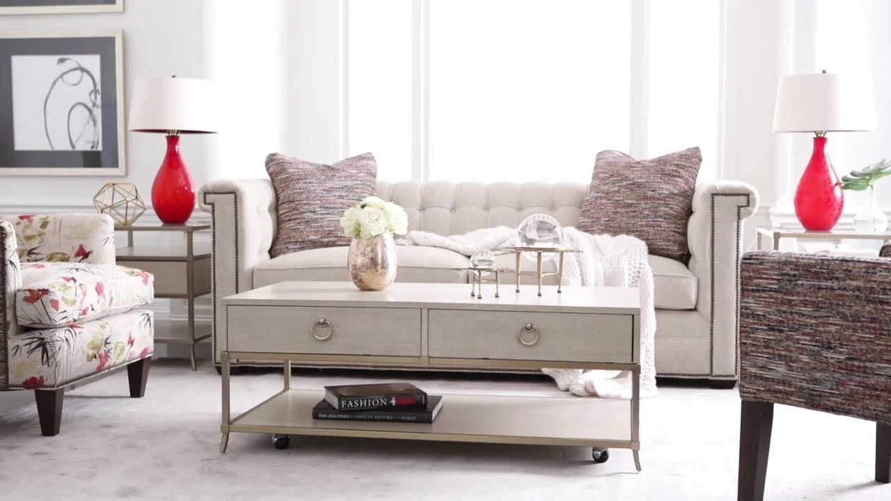 Lenox Capri Alabaster And Brassy Champagne Console Table - Image 2