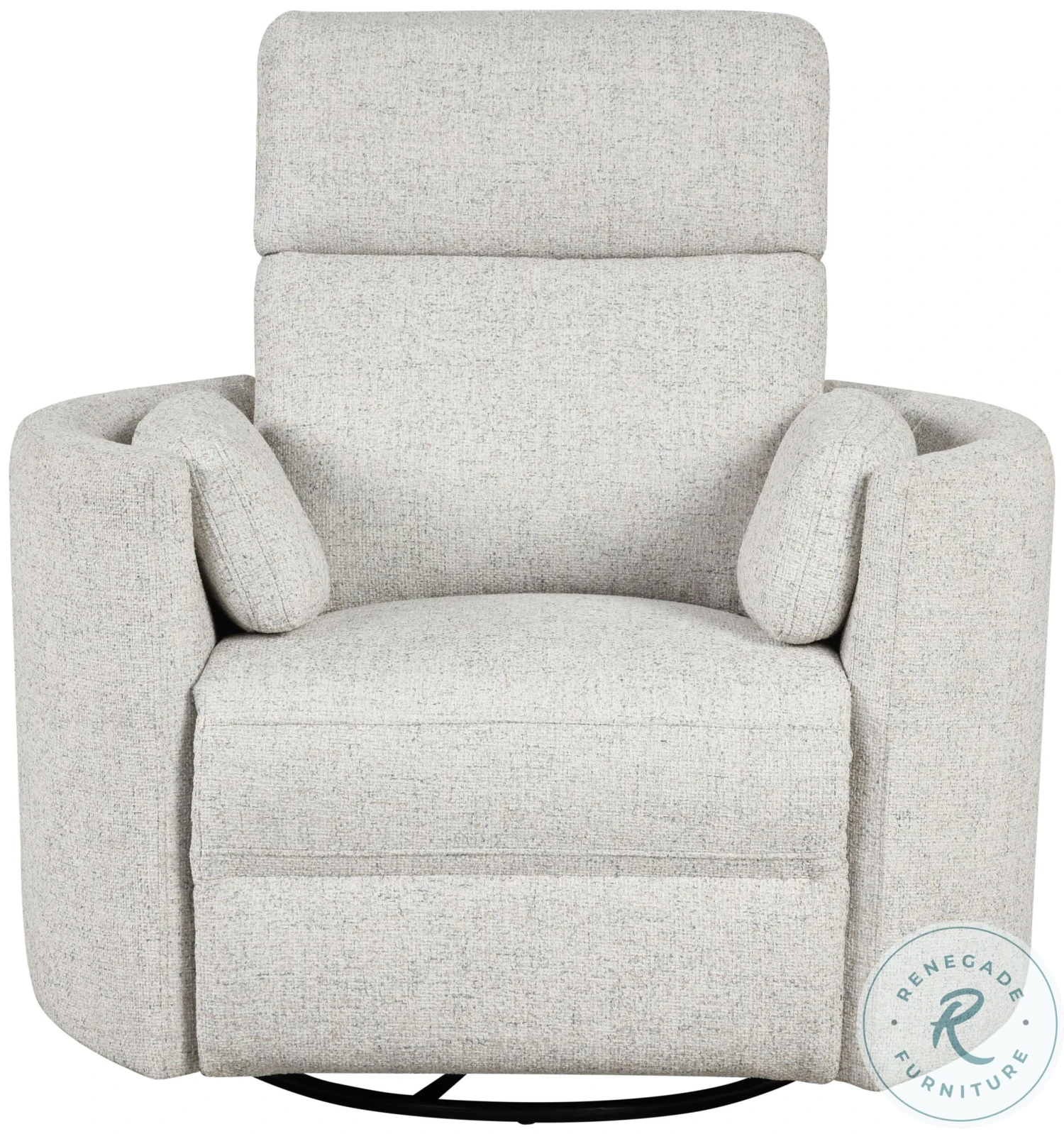 Radius Natural Beauty Quartz Swivel Glider Power Recliner - Image 3