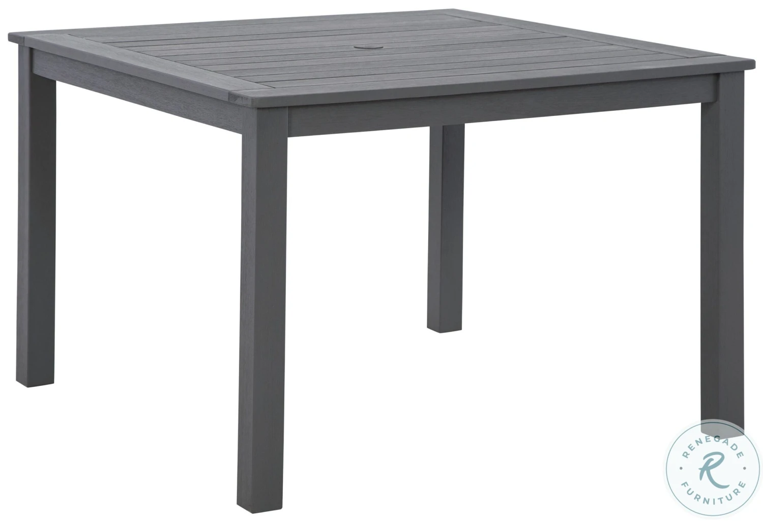 Eden Town Grey Outdoor Square Dining Room Set - Image 7